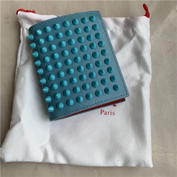 

the fashion new leather square short wallet rivet buckle multifunctional interlayer fashion avant-garde joker id clip for both men and women, Red;black