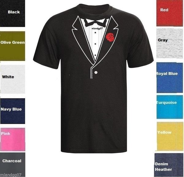Tuxedo t-shirt formal tux design wedding groom funny men/'s t-shirt tee