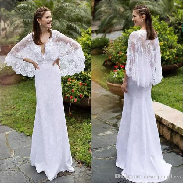 

изысканный fashion a line свадебные платья с обручем sexy v-образным вырезом полные кружевные свадебные платья sweep train свадебные платья, White