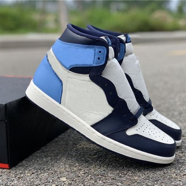 

1 new release high og sail obsidian university blue basketball mens sports all-star game sneakers outdoor shoes