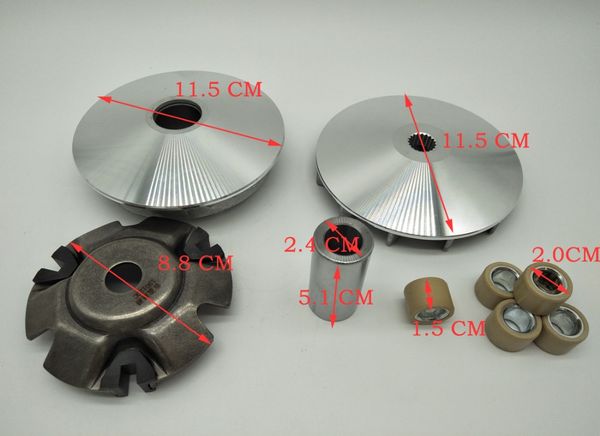 

motorcycle clutch variator drive face pulley assy for pcx125 ww125 pcx125 variator set with copper rollers motorcycle clutch