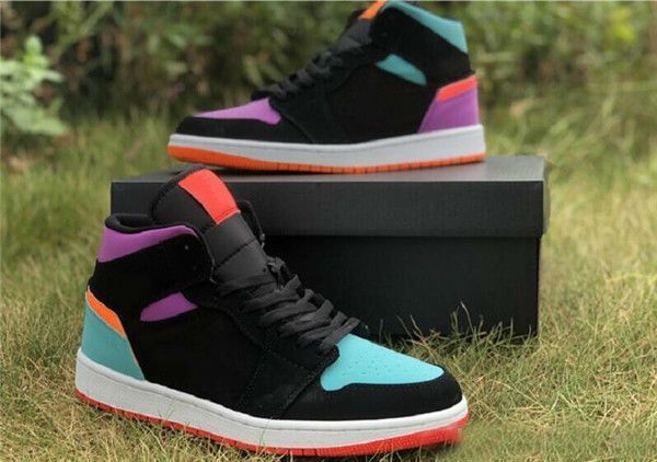 

продажа новый 1 mid черный синий всего оранжевый mens конструкторы баскетбол обувь то, что 1s многоцветный женская мода кроссовки спортивные