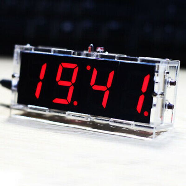 

c51 light control clock large screen electronic digital led diy set