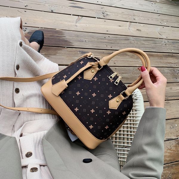 

small women shell bag split leather female handbag messenger bag fashion lady handle simple womens crossbody bags 2019
