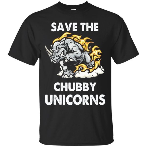 Kids Save The Chubby Unicorns Mens Funny T Shirt S-5XL rhino gift Childrens gift