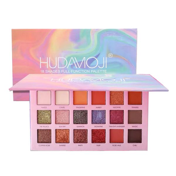 

18 colors matte pearlescent glitter eyeshadow pigment eye shadow palette waterproof easy to wear shimmer makeup eyeshadow tslm1