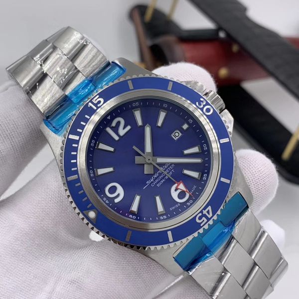 

watch mechanical dial 46 white steel stainless super-ocean mens clasp a17366d81a1a1 automatic watch wristwatches wholesale folding 1884 uxvd, Slivery;brown