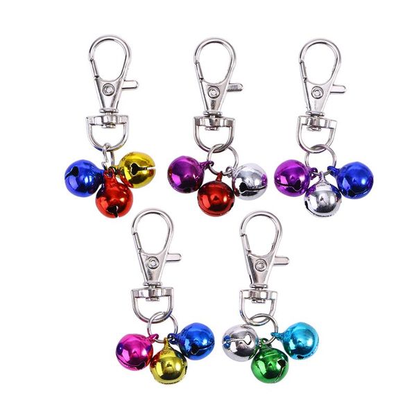 

10-piece assorted color mini durable portative small dog bells for puppy pet
