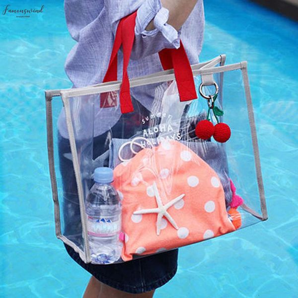 

2020 spring summer new summer transparent pvc swimming bag fashion outdoor travel beach travel climbing handbag yy