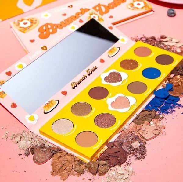 

2019 colourpop x zoella cooperation makeup eye hadow brunch date 12 color pre ed powder palette eye hadow