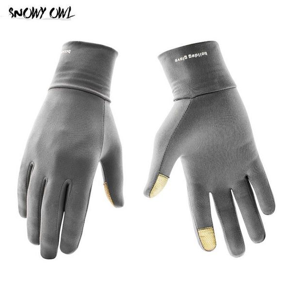 

открытый велоспорт бег зимний теплый lyca перчатки сенсорные перчатки экрана спортивные варежки мужчины женщины h23, Black