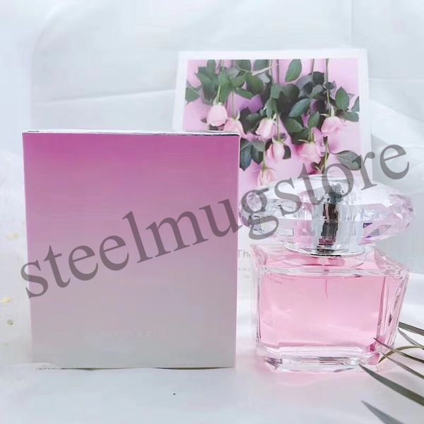 

brand pink eau de toilette crystal perfume 90ml for elegant charming lady ing