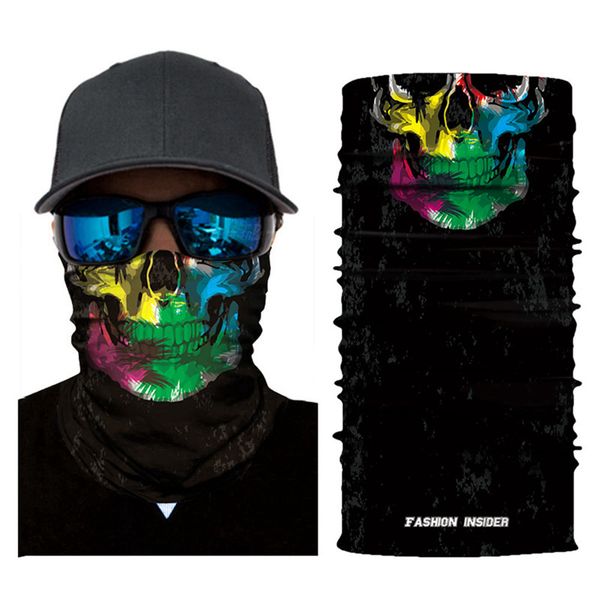 

2018 hiking magic scarf for women men bicycle headwear reversible bandanas motorcycle neck scarves cycling head band headband, Black
