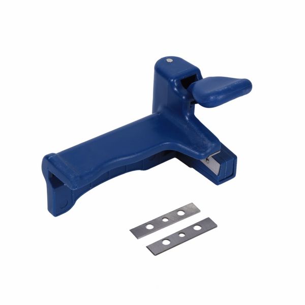 

1 x brand new trimmer aligner blue pvc+ steel with spare-blade can be replaced in time after wear durable and practical to use