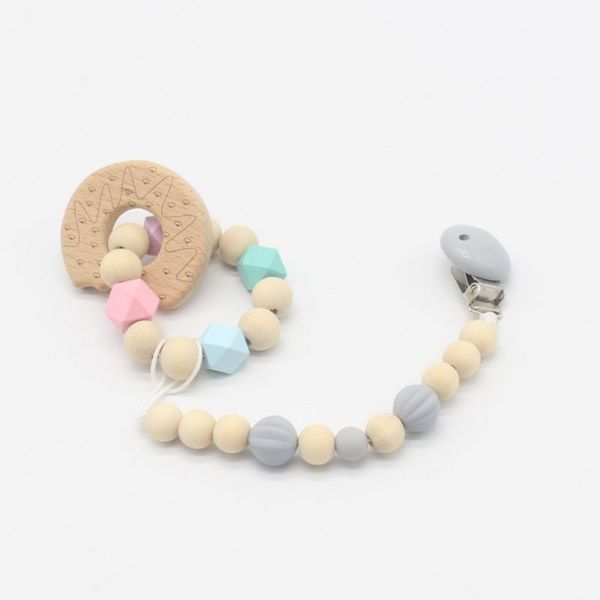

baby teether rodent bracelet molar stick non toxic silicone bite stick cute cartoon pattern toy baby gym wood