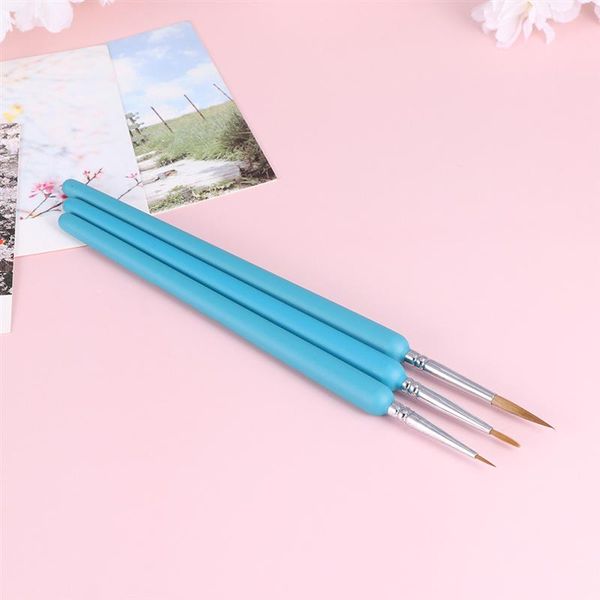 

9pcs professional fine hand painted hook line pen wolf hair tip brushes fine detailing art painting drawing brushes a35