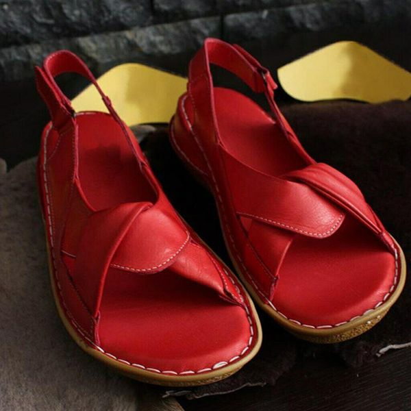 

newly women lady flat sandals ankle buckle breathable anti-slip portable for summer beach