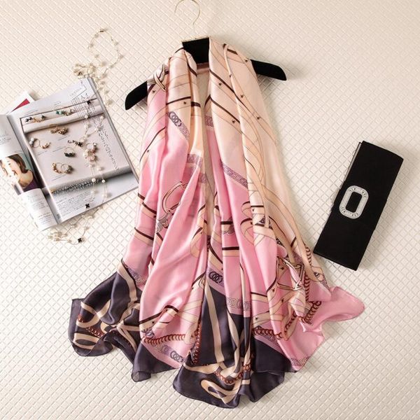 

2020scarf мода леди шелк шарфы печать мягкий шали пашмины платок женщина с длинным размер бандана бесплатная доставка, Blue;gray
