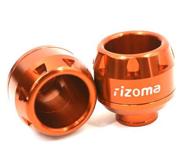 

pair cnc aluminium alloy motorcycle front wheel drop resistance fork cups orange