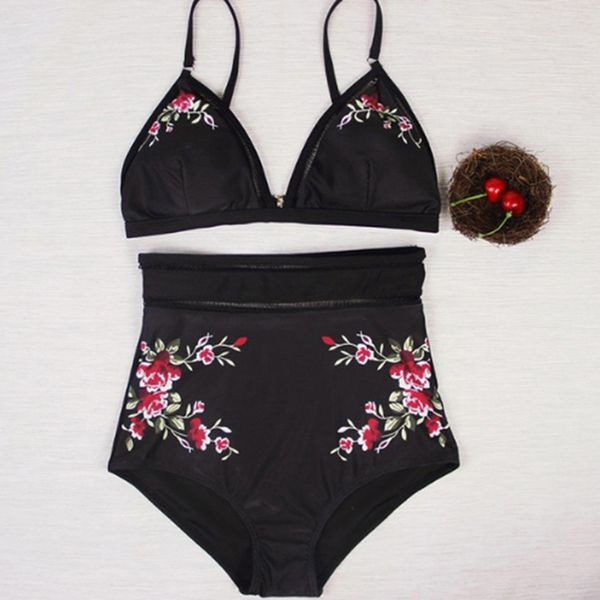 

print brazilian bikini set beach bathing suits two-pieces high waist swim wear bikinis swimsuit women push up swimwear, White;black
