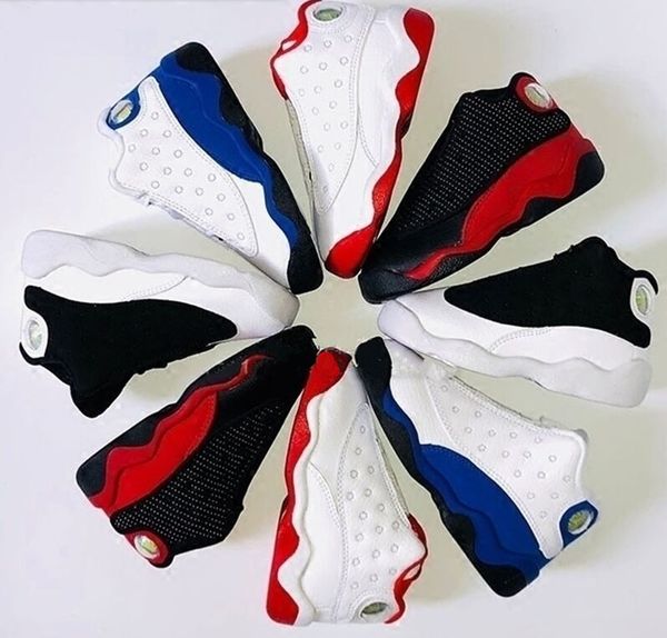 

Высокое качество 13s разводили Чикаго Флинт атмосфера серый Мужчины Женщины баске