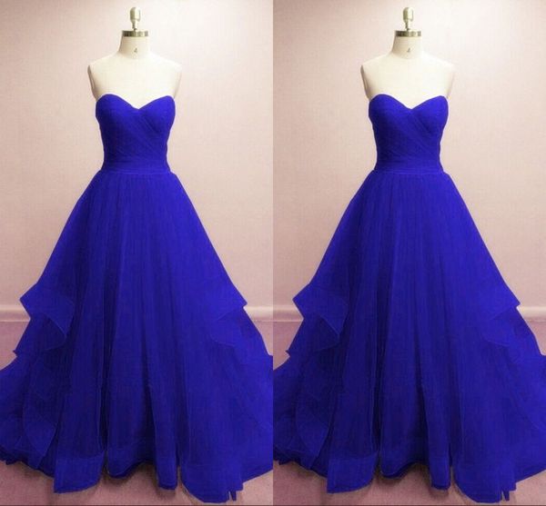

royal blue tulle pleats tiered sweet 16 dresses prom ruffle strapless open back quinceanera formal party dress vestido de novia abendkleid, Black