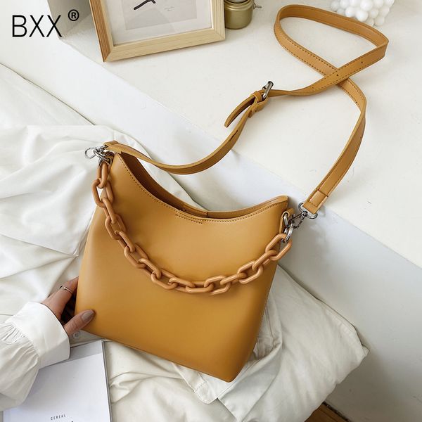 

bxx] pu leather solid color high capacity bucket bag for women 2020 fashion summer shoulder messenger bag lady handbags hl457