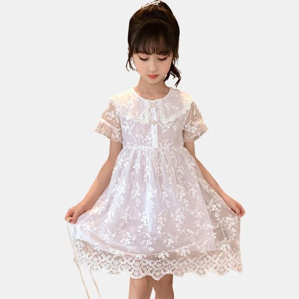 

girl summer dresses lace girls dresses embroidery children teenage girls clothing 6 8 10 12 14, Red;yellow