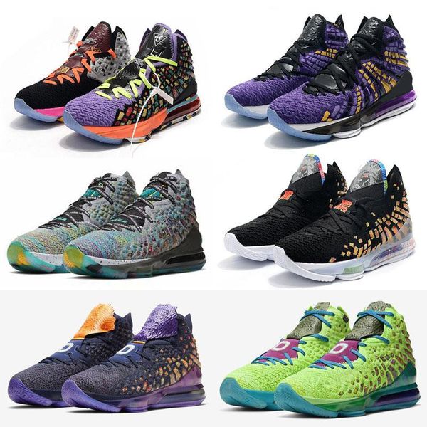 

2020 new lebron 17 xvii monstars mr. swackhammer i promise james gang boys kids basketball shoes ing, Black