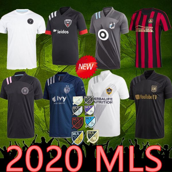 

2020 2021 мл джерси атланта интер майами бекхэм black socar jerseys la los angeles galaxy fc lafc vela chicharito mls maillot de foot, Black;yellow