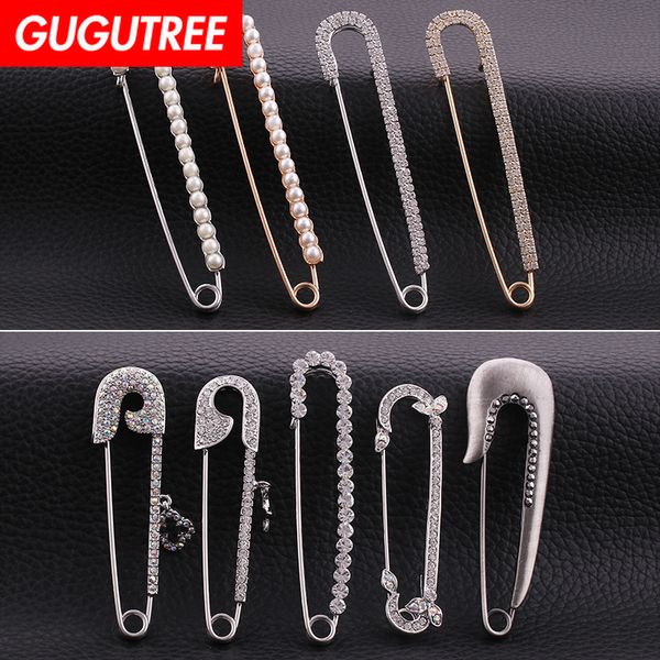 

gugutree brooch breastpin pearl flower patch metal patches badges applique patches for clothing hh-51, Black