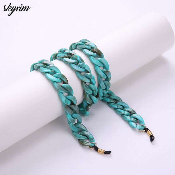 

skyrim blue acrylic glasses lanyard 74cm glasses chain fashion lanyards 48g eyewear accessories holder neck strap rope