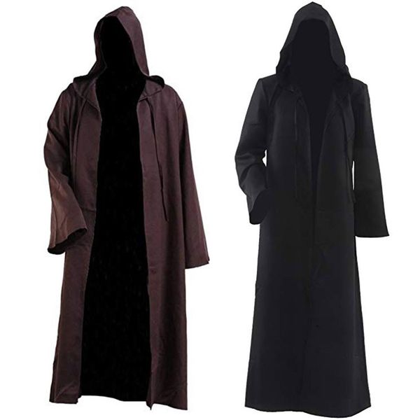 

long windbreaker 2020 autumn street men loose bat sleeves hooded coat retro coat jacket tide long hooded overcoat jacket for men, Black;brown