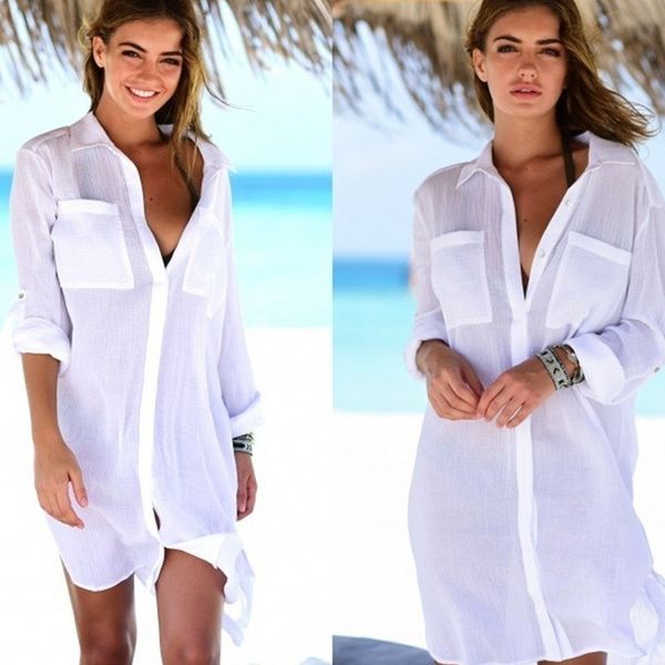 

chiffon beach cover up saida de praia beach dress plus size 2019 swimwear kaftan bikini cover up bathing suit ups tunics, Blue;gray