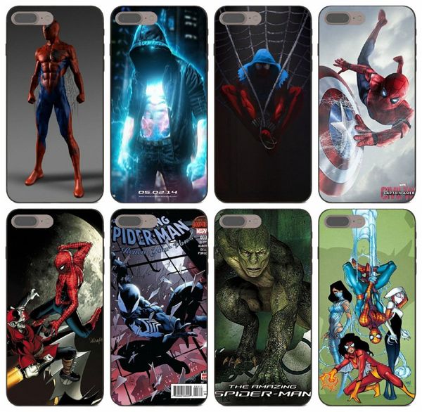 

tongtrade] удивительный супергерой человек-паук чехол для iphone 8р 7р 6p 5p plus x xs 11 pro max samsung j2 honor 9 lite lg q6 q7 q8 vogue