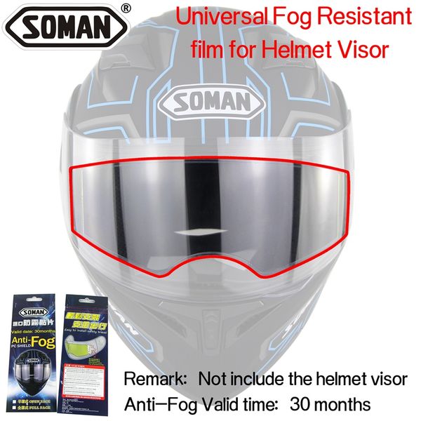 

1 pcs winter anti-fog films for helmet visor fog resistant lens universal for the motorcycle helmet visors av02