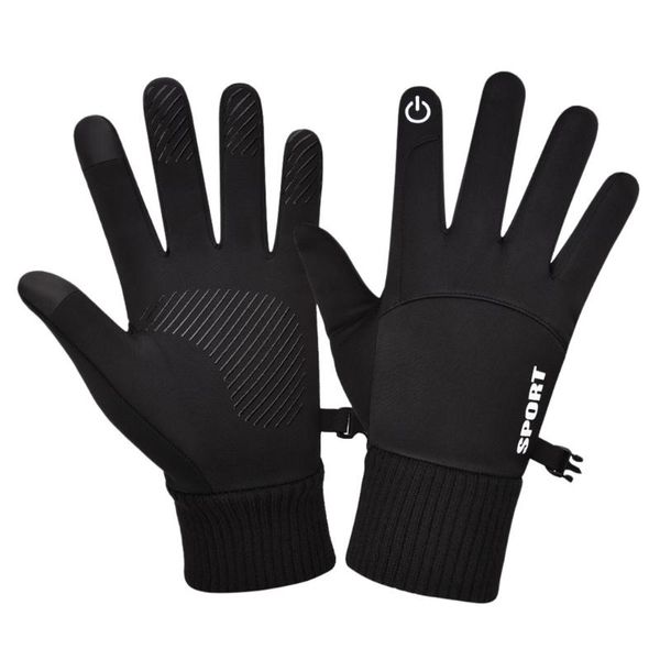 

mens winter classic winter leather gloves touch screen gloves warm waterproof touchscreen for cycling
