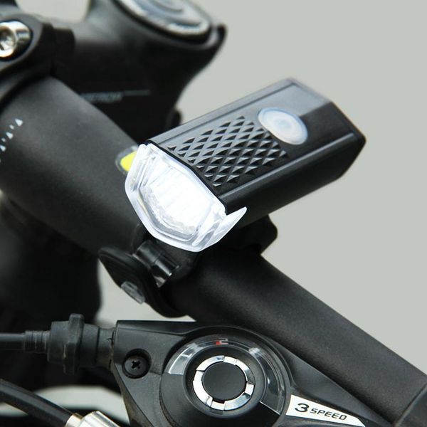 

usb rechargeable bike front light led bicycle cycling headlight