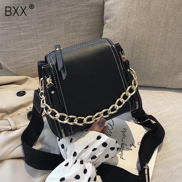 

bxx] pu leather shoulder bags for women 2020 spring fashion new chain crossbody messenger bag female travel handbags hk682