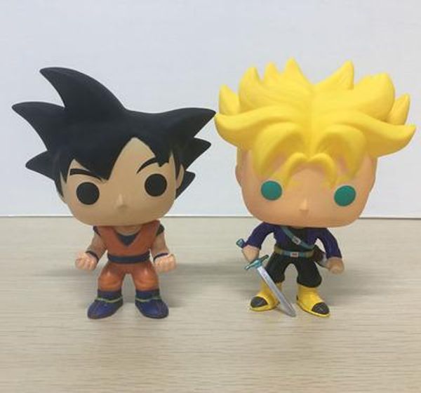 

kawaii funko pop goku dragon ball z vinyl action figure with box #09 #155 popular toy doll gift christmas