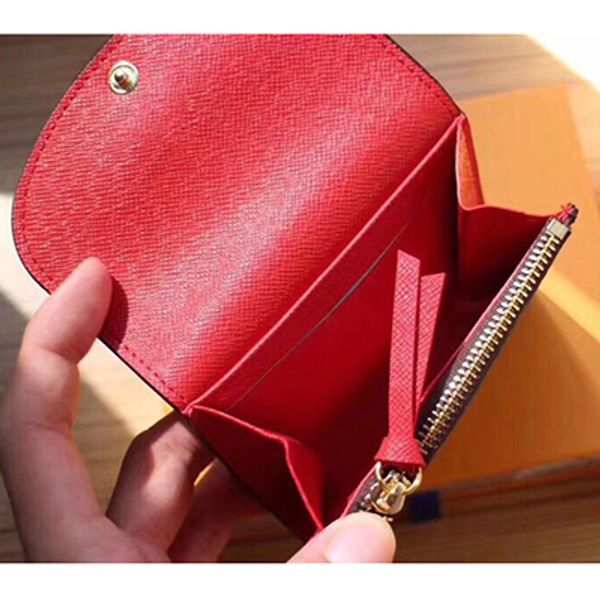 

оптовая дизайнер держатель карты короткий кошелек мода высокое качество оригинальная коробка кошелек для монет женщины дизайнер кошелек клас, Red;black
