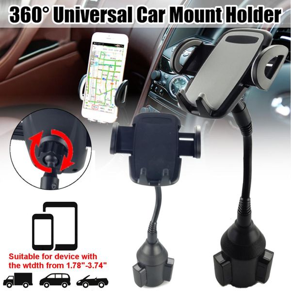 

universal car mount adjustable cup holder stand cradle for cell phone mobile gps