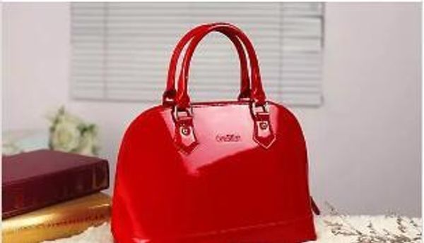 

leather women alma handbag fashion women shoulder bag shell stlye women bag v00632#