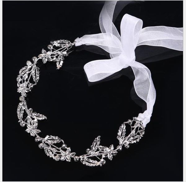 

water drill bride's soft-chain wedding dress accessories headdress banquet decorations bride's jewelry, Slivery;golden