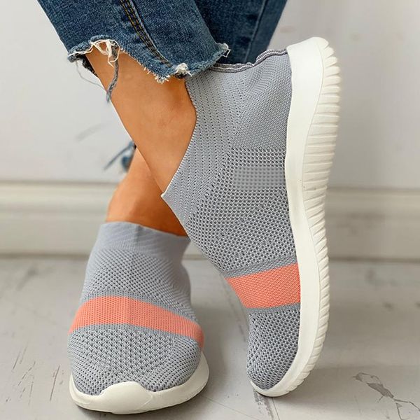 

doratasia plus size 43 black patchwork walk sneakers traniers spring summer slip on 2020 air mesh light flats woman shoes