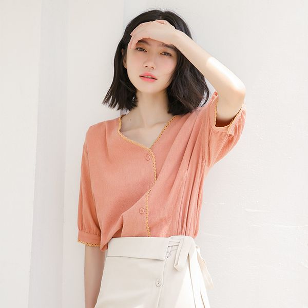 

new cotton vintage white shirt female oversize women short sleeve girls blouse summer plus size women blouses femme blusas