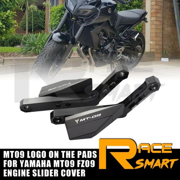 

для mt09 fz09 2014-2020 1set мотоцикл двигатель краш насыпей колодки slider двигателя падение крышки протектора mt09 fz09 2020