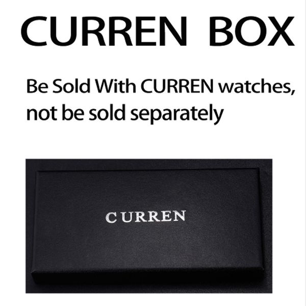 

curren paper gift original watch box, Black;blue