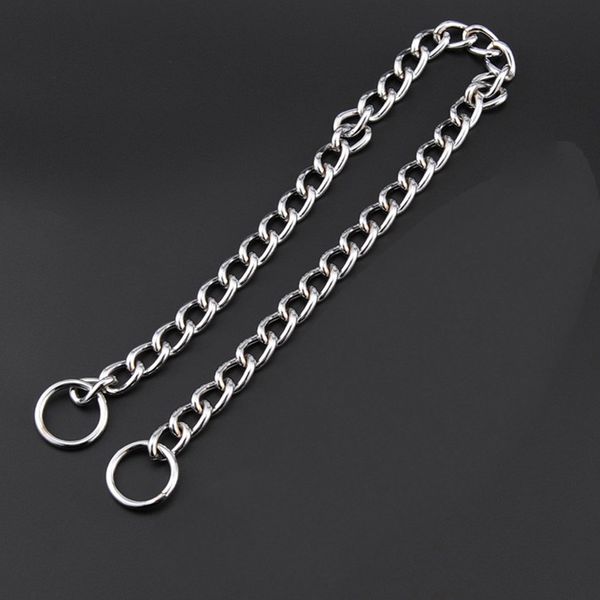 

mighty gun metal chain slip collar, cinch dog collar, choke chain metal collar pet titan training