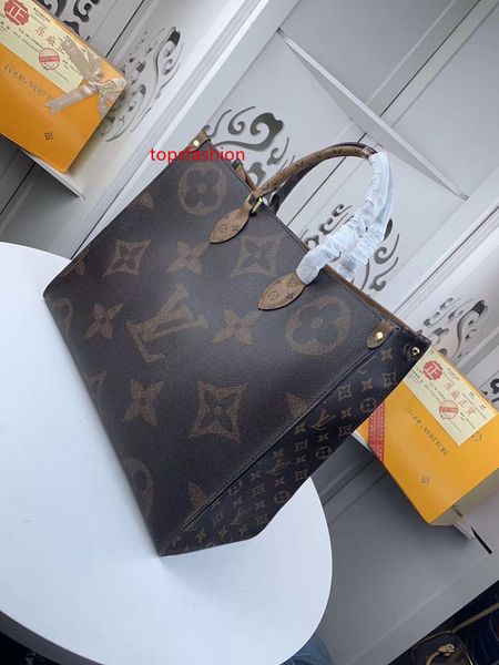 

#5697 5a l brand v onthego tote bags women handbag fashion classic toron handle bags genuine leather large capacity shopping bag 44576